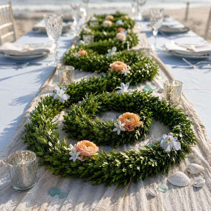 Richland Preserved Boxwood Garland 70" Set of 4