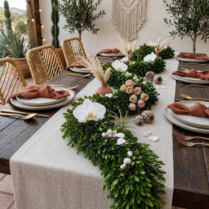 Richland Preserved Boxwood Garland 70"