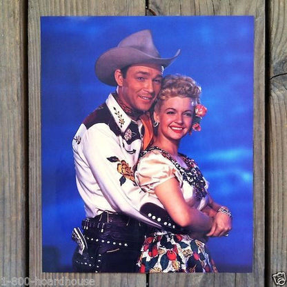 ROY ROGERS DALE EVANS Promotional Movie Studio Print 1950s