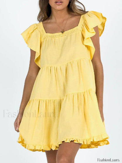 Ruffle Tiered Mini Dress