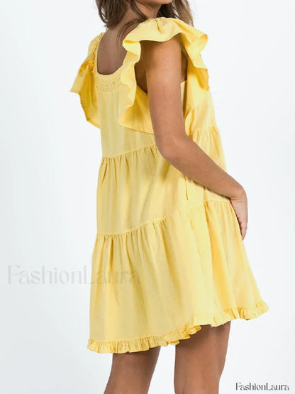 Ruffle Tiered Mini Dress