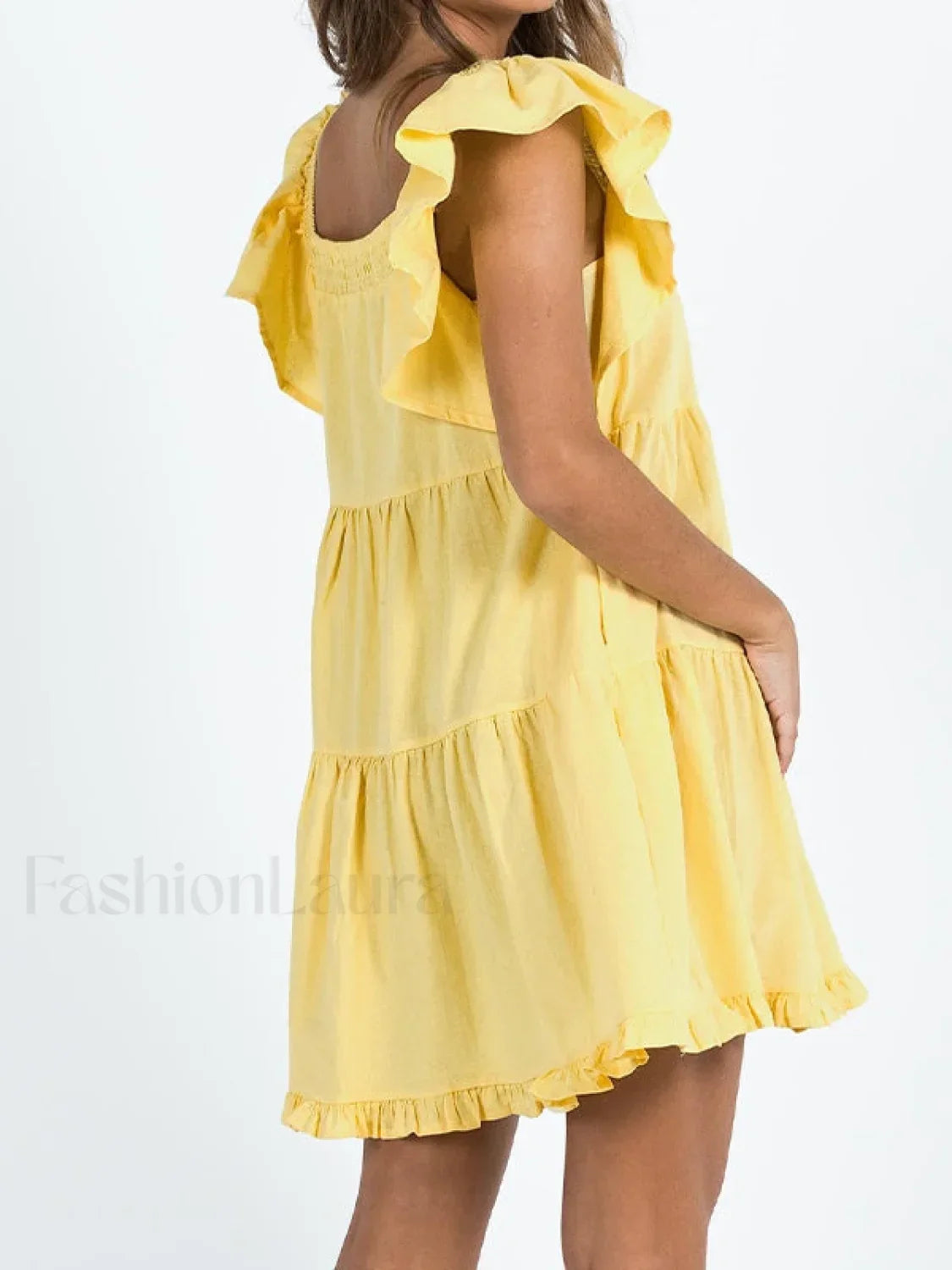 Ruffle Tiered Mini Dress