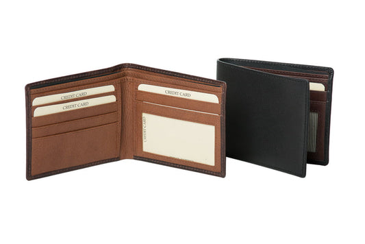 Rugged Hide - Helsinki Men's Wallet - Black/Brown - RH-4066