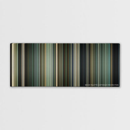 Salt color palette canvas print: thousands of thin vertical stripes of color