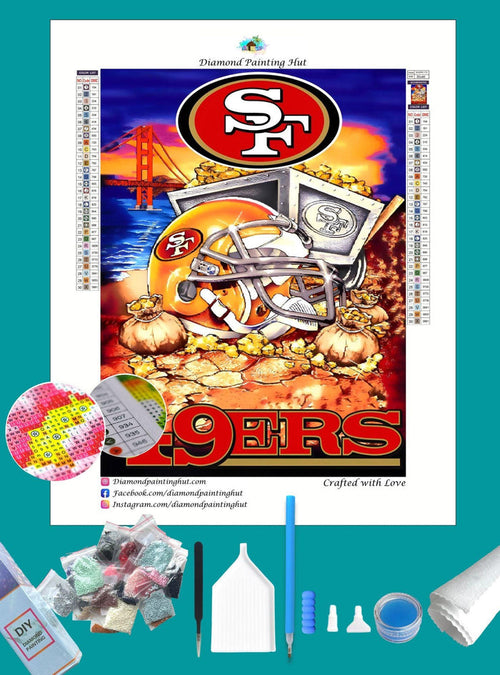 49ERS NFL Home Diamond Painting-Diamond Painting Hut