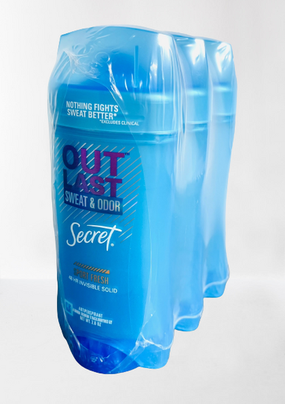 Secret (Pack of 3) Sweat & Odor Solid Anti-Perspirant - Sport Fresh