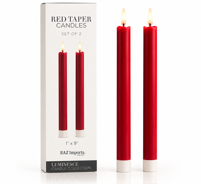 Set of 2 Red Candles