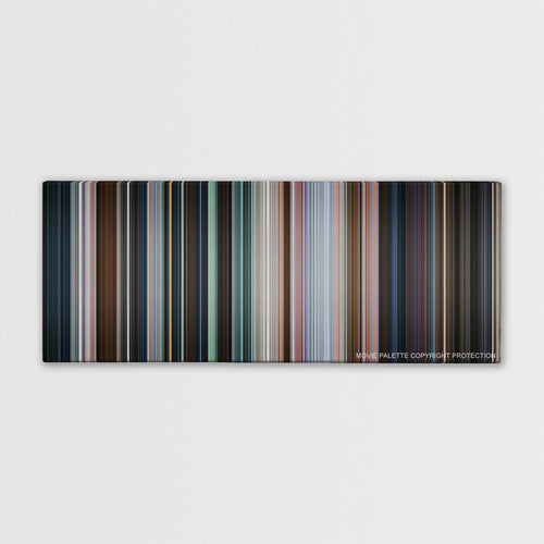 Shazam! color palette canvas print: thousands of thin vertical stripes of color