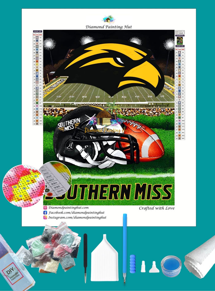 Sourthern Miss NCAA Home Diamond Painting
