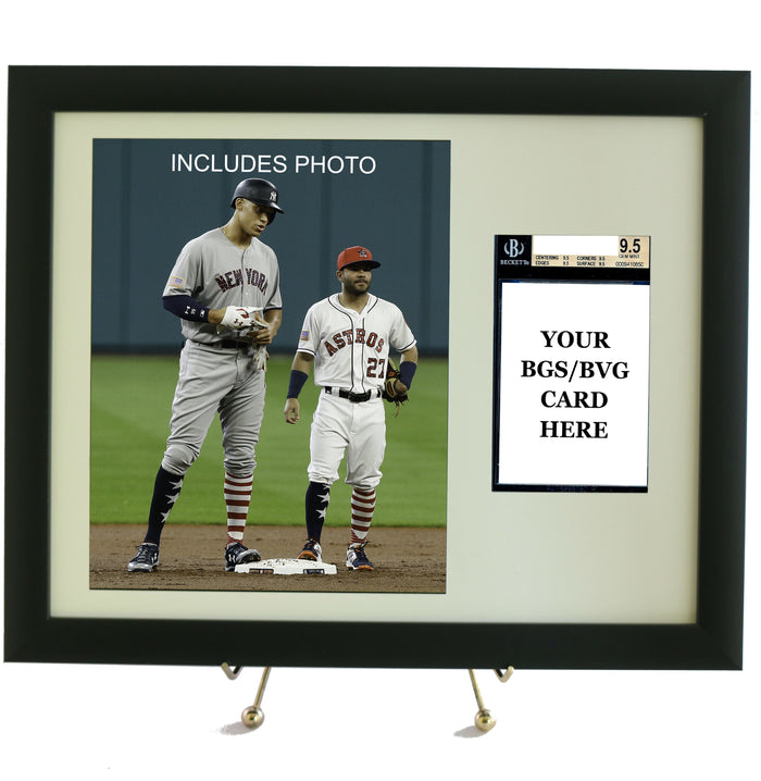 Sports Card Frame for YOUR Aaron Judge BGS Graded Card (INCLUDES PHOTO) - Graded And Framed