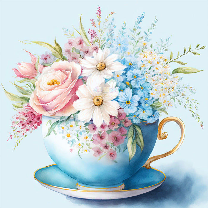 Spring Cup Diamond Painting-Diamond Painting Hut