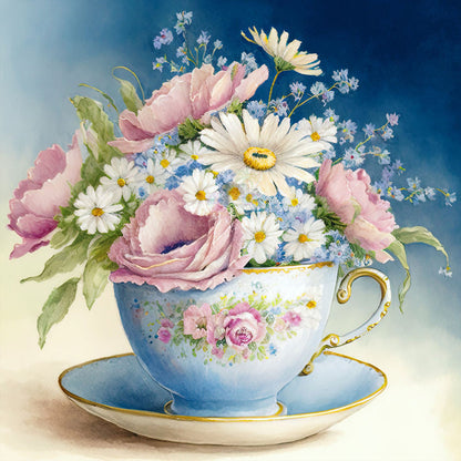 Spring Cup Diamond Painting-Diamond Painting Hut