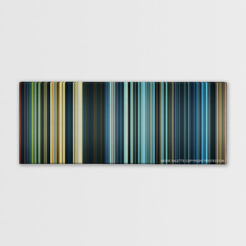 Star Wars: Episode IX - The Rise of Skywalker color palette canvas print: thousands of thin vertical stripes of color