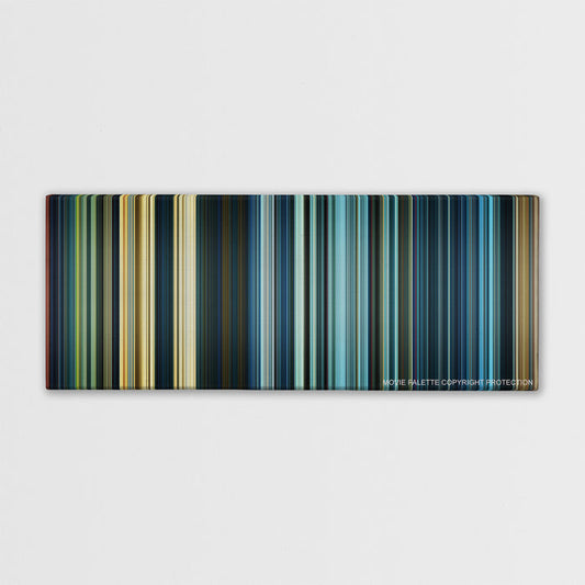Star Wars: Episode IX - The Rise of Skywalker color palette canvas print: thousands of thin vertical stripes of color
