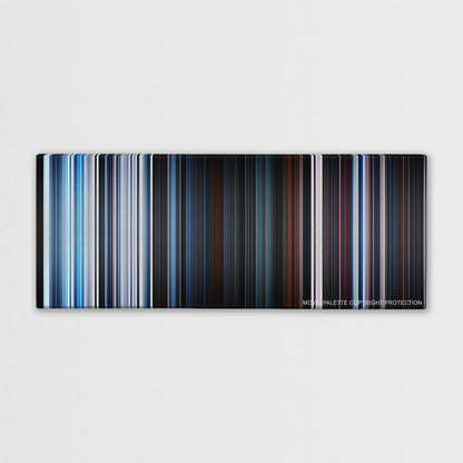 Star Wars: Episode V - The Empire Strikes Back color palette canvas print: thousands of thin vertical stripes of color