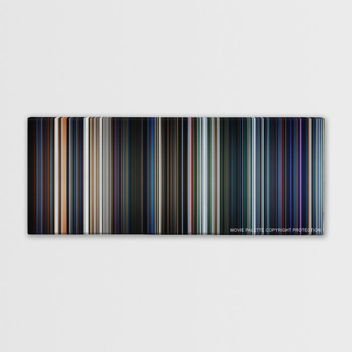 Star Wars: Episode VII - The Force Awakens color palette canvas print: thousands of thin vertical stripes of color