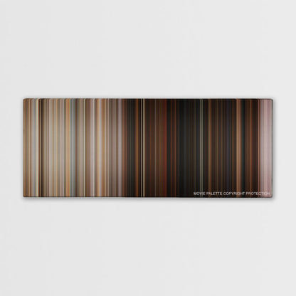 Superbad color palette canvas print: thousands of thin vertical stripes of color