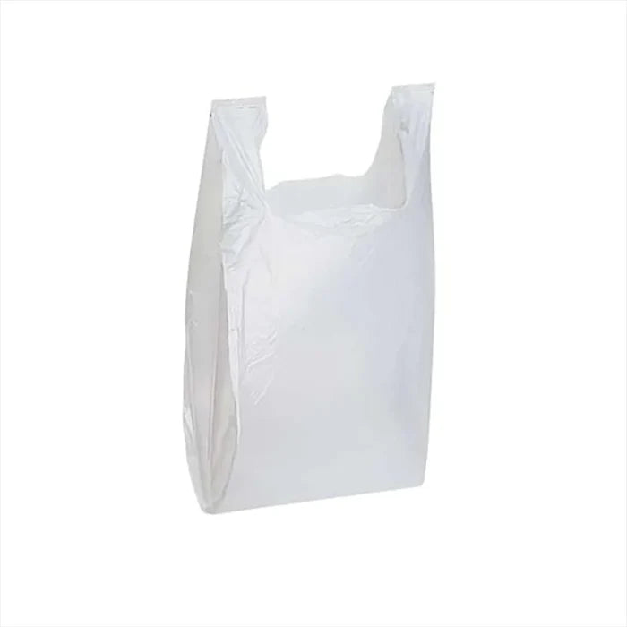Wholesale White Warning T-Shirt Bag - Convenient Shopping Solution at Mexmax INC