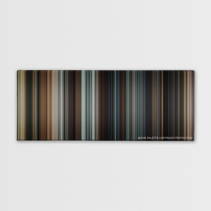 Taken color palette canvas print: thousands of thin vertical stripes of color