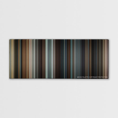 Taken color palette canvas print: thousands of thin vertical stripes of color