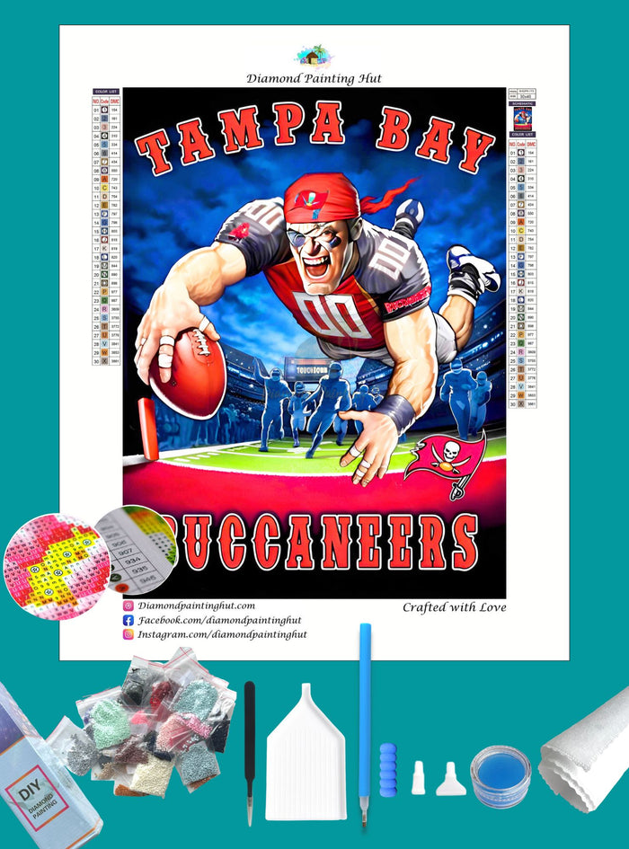 Tampa Bay Buccaneers NFL Diamond Painting-Diamond Painting Hut