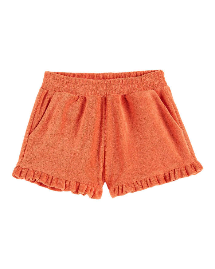 Terry Ruffle Shorts- Canicule