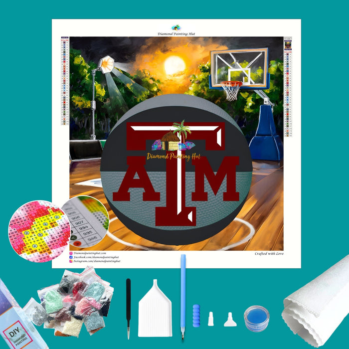 Texas A&M Basketball Diamond Painting