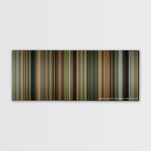 The Blind Side color palette canvas print: thousands of thin vertical stripes of color