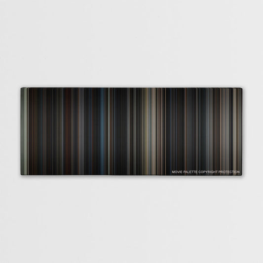 The Dark Knight Rises color palette canvas print: thousands of thin vertical stripes of color