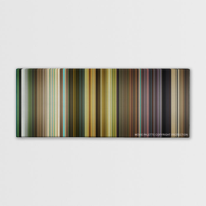 The Hangover Part III color palette canvas print: thousands of thin vertical stripes of color