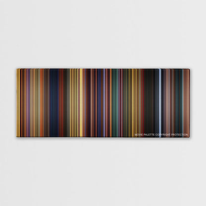 The Prince of Egypt color palette canvas print: thousands of thin vertical stripes of color