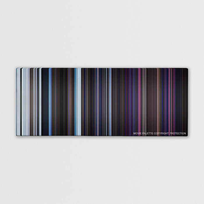 The Thing color palette canvas print: thousands of thin vertical stripes of color