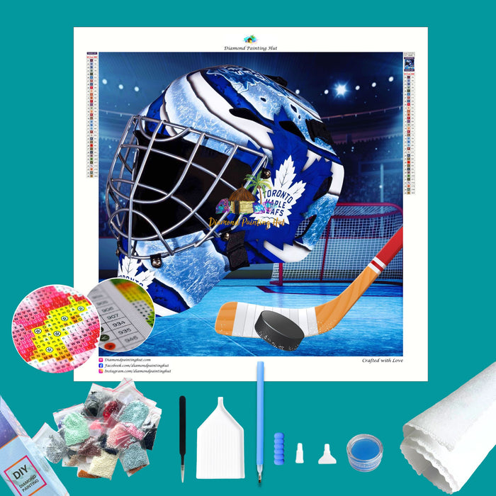 Toronto Maple Leafs NHL Hockey Net & Mask Diamond Painting