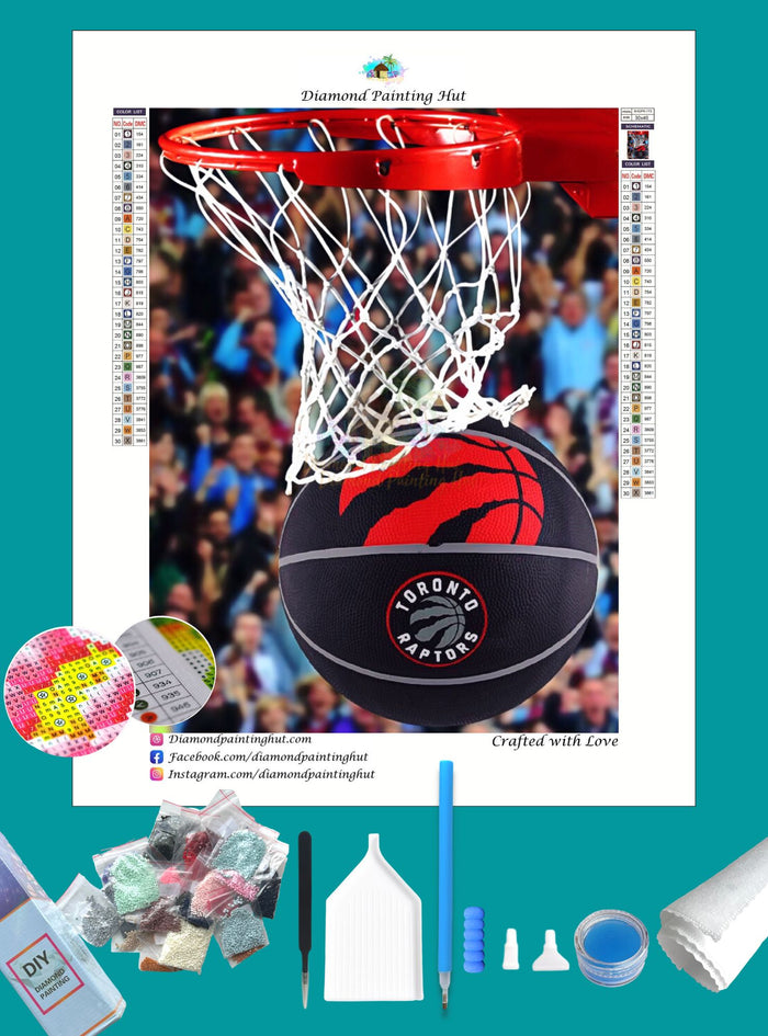 Toronto Raptors NBA Basketball Diamond Painting-Diamond Painting Hut