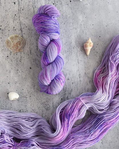 Destination Yarn fingering weight yarn Ube