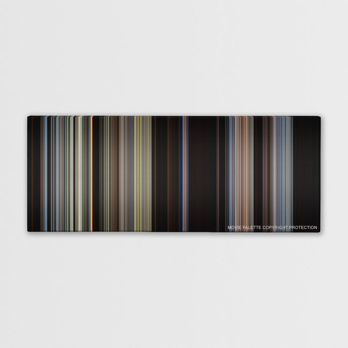Unforgiven color palette canvas print: thousands of thin vertical stripes of color