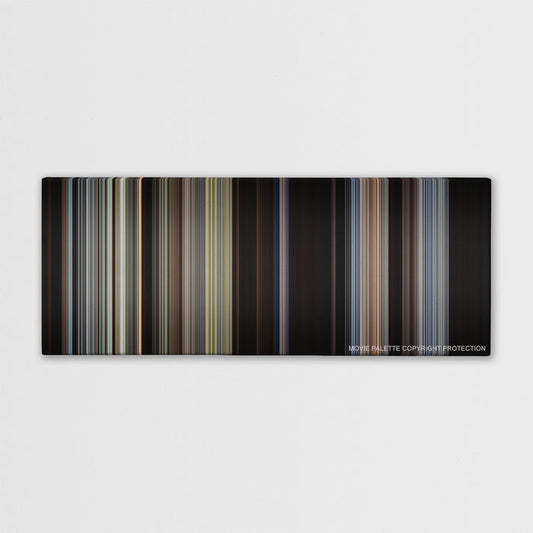 Unforgiven color palette canvas print: thousands of thin vertical stripes of color