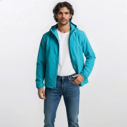 Veste déperlante Doron turquoise homme serge blanco
