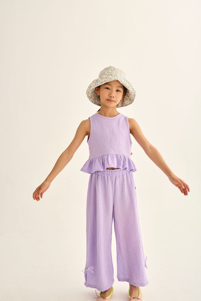 Violet Soft Gauze Pants in Lavender