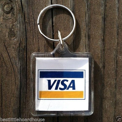 VISA CREDIT CARD Promotional Keychain 1970s