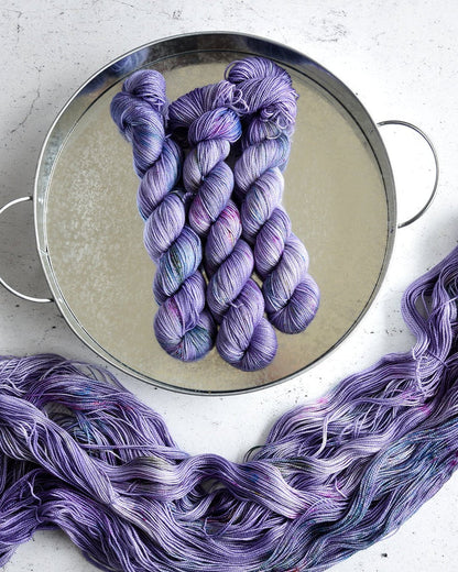 Destination Yarn fingering weight yarn First Class Silk Waterton Lakes National Park