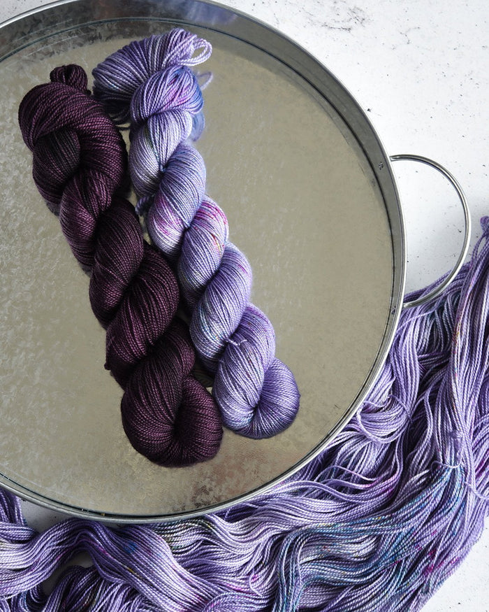 Destination Yarn fingering weight yarn First Class Silk Waterton Lakes National Park