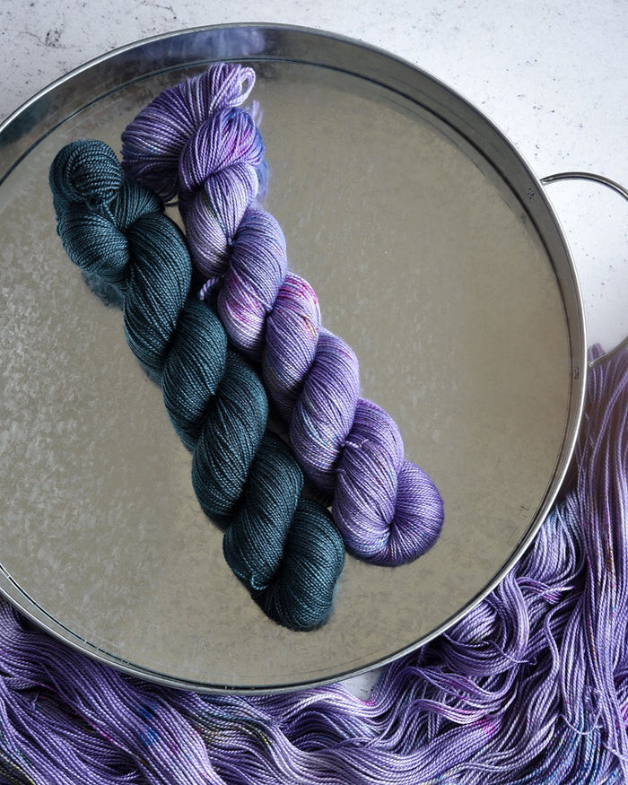 Destination Yarn fingering weight yarn First Class Silk Waterton Lakes National Park