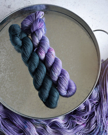 Destination Yarn fingering weight yarn First Class Silk Waterton Lakes National Park