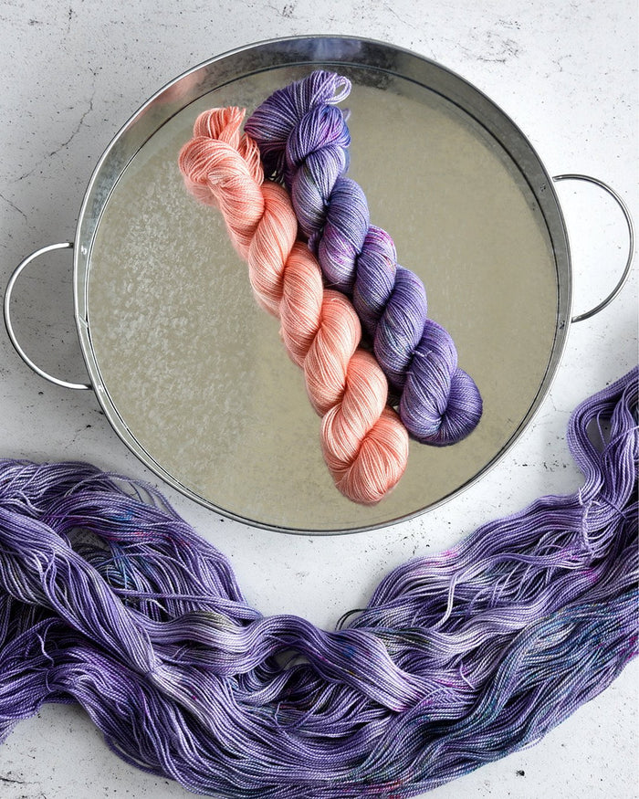 Destination Yarn fingering weight yarn First Class Silk Waterton Lakes National Park