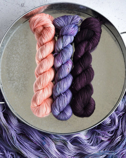 Destination Yarn fingering weight yarn First Class Silk Waterton Lakes National Park