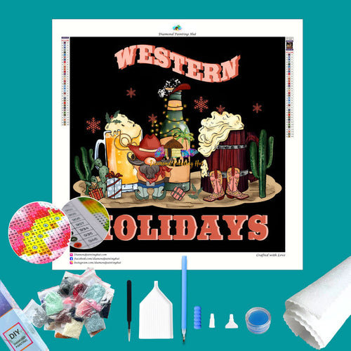 Western Holiday Diamond Painting