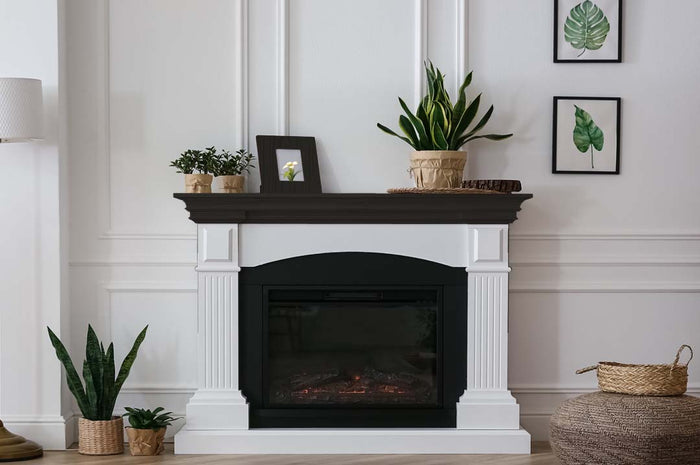 Large Black Wood'n Finish Kit by Retique It for wood furniture and fireplace mantles, featuring wood grain application tools.