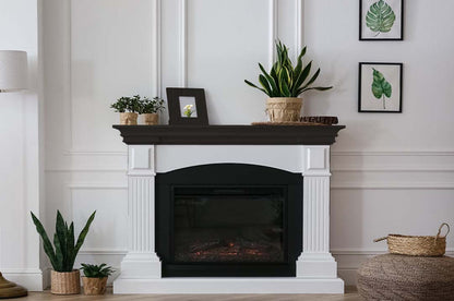 Large Black Wood'n Finish Kit by Retique It for wood furniture and fireplace mantles, featuring wood grain application tools.