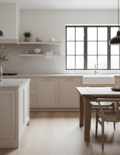 Retique It Wood'n Cabinet Kit with 24 grained white wash stain for kitchen cabinets, showcasing brushed wood texture.